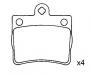 Bremsbelagsatz, Scheibenbremse Brake Pad Set:002 420 51 20