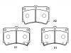 Bremsbelagsatz, Scheibenbremse Brake Pad Set:B4Y6-33-23A