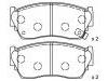 Plaquettes de frein Brake Pad Set:D1060-50Y90