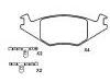 тормозная кладка Brake Pad Set:191 698 151 F