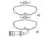 Bremsbelagsatz, Scheibenbremse Brake Pad Set:1 648 236