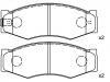 тормозная кладка Brake Pad Set:41060-03R85