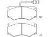 Plaquettes de frein Brake Pad Set:190 6040