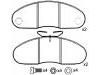 Plaquettes de frein Brake Pad Set:631 420 02 20