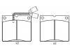 Bremsbelagsatz, Scheibenbremse Brake Pad Set:151222