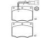 Bremsbelagsatz, Scheibenbremse Brake Pad Set:1 619 145