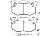 Bremsbelagsatz, Scheibenbremse Brake Pad Set:4250.71