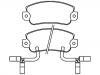 Bremsbelagsatz, Scheibenbremse Brake Pad Set:0060 750 464