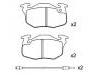 Plaquettes de frein Brake Pad Set:77 01 203 213