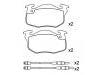 Bremsbelagsatz, Scheibenbremse Brake Pad Set:4250.91