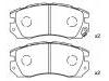 Bremsbelagsatz, Scheibenbremse Brake Pad Set:26296-AA040