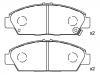 Bremsbelagsatz, Scheibenbremse Brake Pad Set:45022-S30-G10