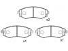 刹车片 Brake Pad Set:58101-17A00