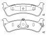 Bremsbelagsatz, Scheibenbremse Brake Pad Set:2L2Z-2200-BA