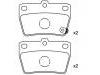 Bremsbelagsatz, Scheibenbremse Brake Pad Set:04466-42010