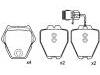 Bremsbelagsatz, Scheibenbremse Brake Pad Set:4D0 698 151 K