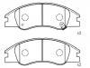 Pastillas de freno Brake Pad Set:58101-2FA10