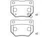 Plaquettes de frein Brake Pad Set:44060-04U86