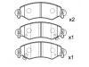 Plaquettes de frein Brake Pad Set:9 194 893