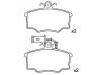 Plaquettes de frein Brake Pad Set:0060 743 564