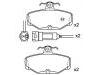 Pastillas de freno Brake Pad Set:1 666 624
