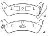 Bremsbelagsatz, Scheibenbremse Brake Pad Set:4796344