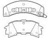 тормозная кладка Brake Pad Set:12300238