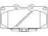 Bremsbelagsatz, Scheibenbremse Brake Pad Set:41060-74F90