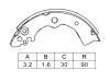 Zapata de freno Brake Shoe Set:K1186